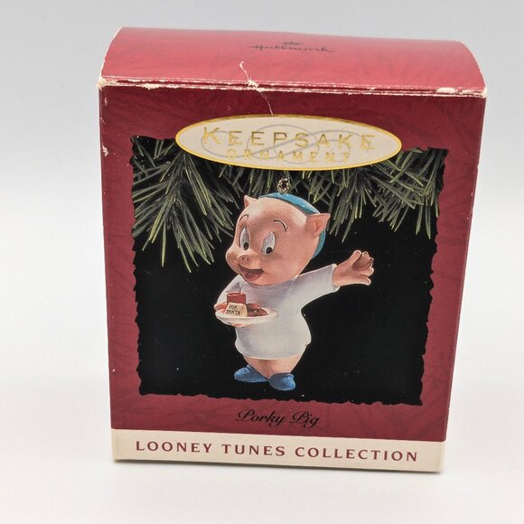 Hallmark Keepsake Porky Pig - Looney Tunes Collection 1993 Christmas Ornament - Picture 8 of 10